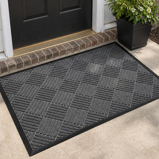 MATZEN Diamond Entrance Mat — Indoor/Outdoor, Water-Absorbent, Non-Slip