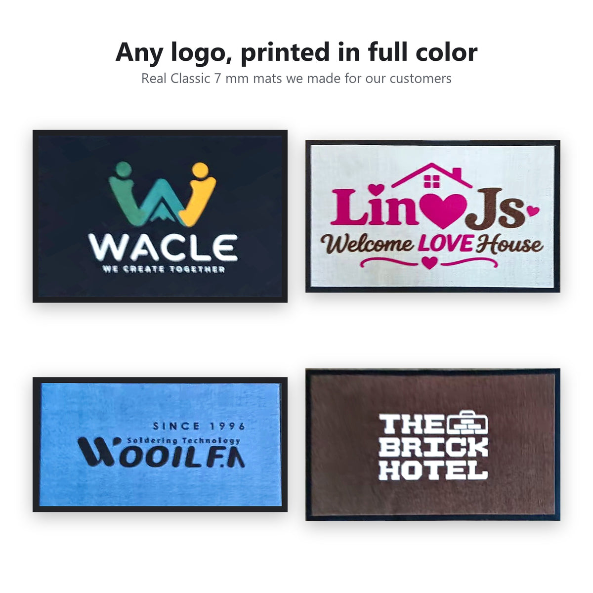 Custom Logo Mat — Classic 7 mm Carpet