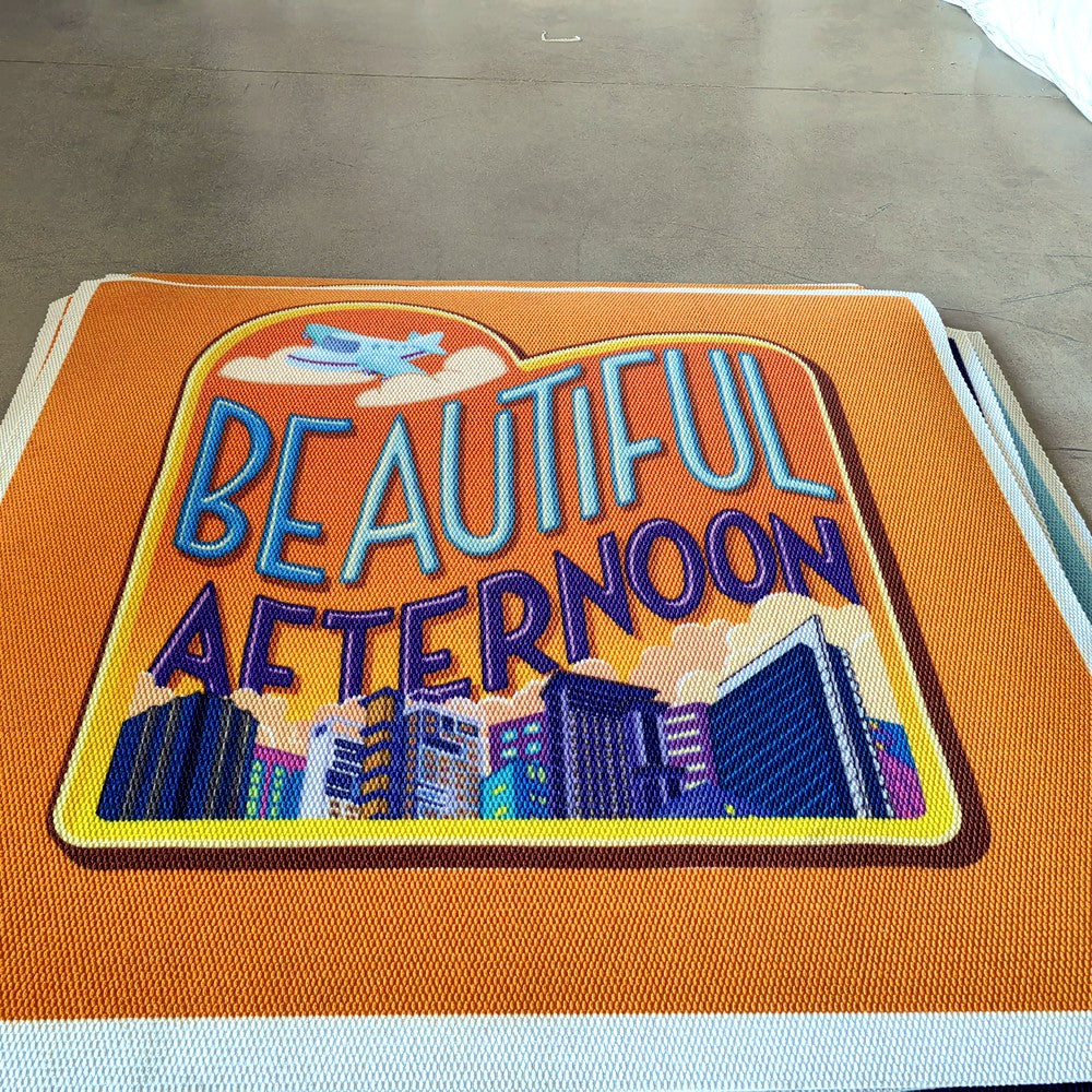 Printed Logo Entrance Mat — Custom Size