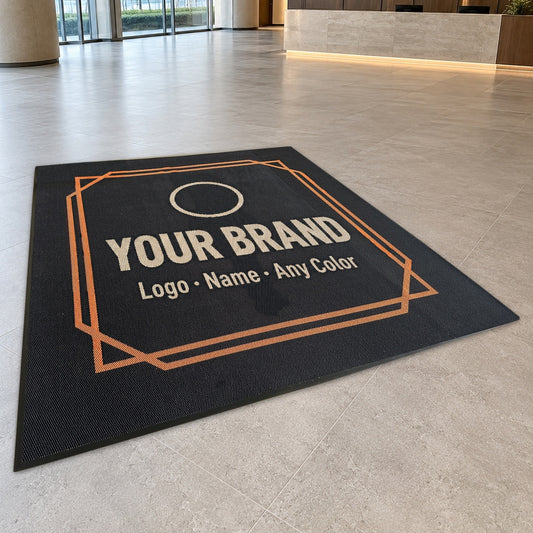 Printed Logo Entrance Mat — Custom Size