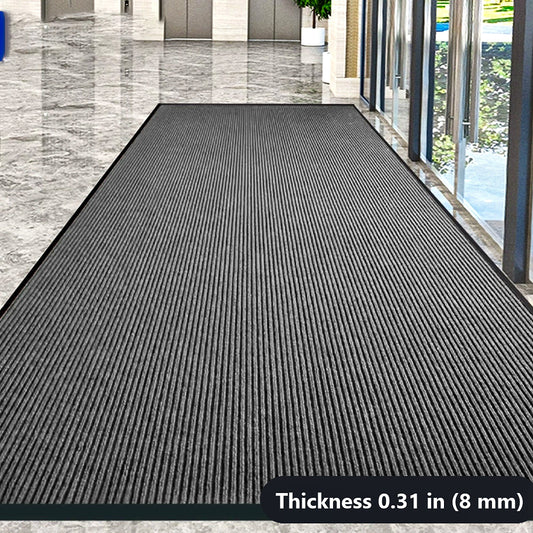 MATZEN Rib Stripe Entrance Mat — Custom Size, PVC Edge
