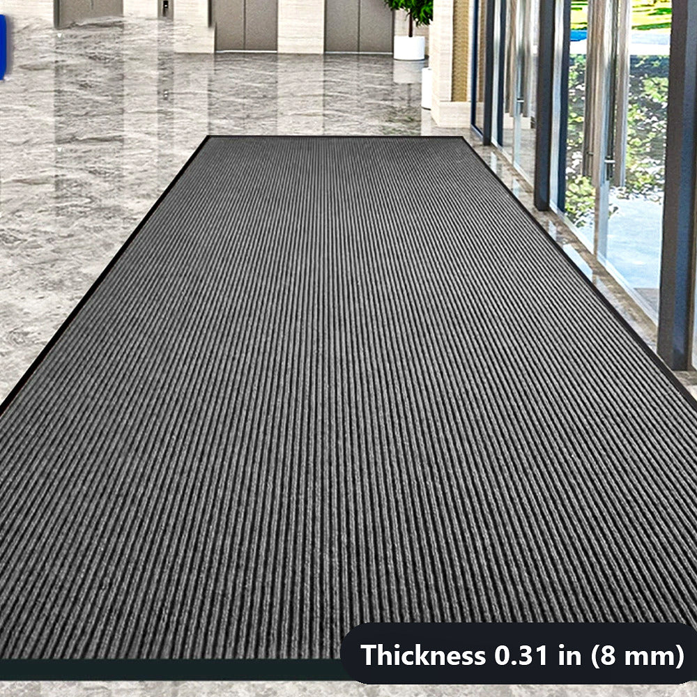 MATZEN Rib Stripe Entrance Mat — Custom Size, PVC Edge
