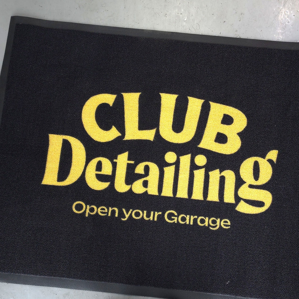 Text On Mat Design Custom Logo Mat with Free Design Proof | MATZEN