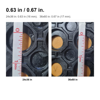 MATZEN Rubber Drainage Door Mat — Outdoor Scraper, Non-Slip