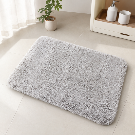 MATZEN Plush Bath Mat — 1.2 in Thick, Absorbent, Non-Slip
