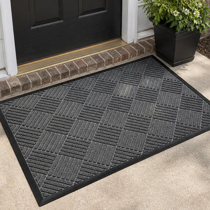 MATZEN Diamond Entrance Mat — Indoor/Outdoor, Water-Absorbent, Non-Slip