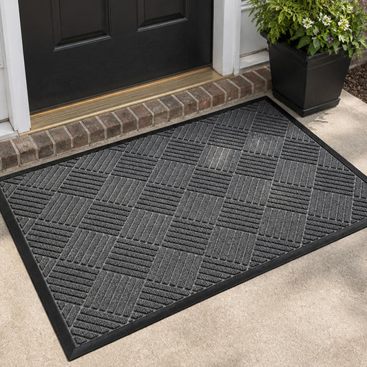 MATZEN Diamond Entrance Mat — Indoor/Outdoor, Water-Absorbent, Non-Slip