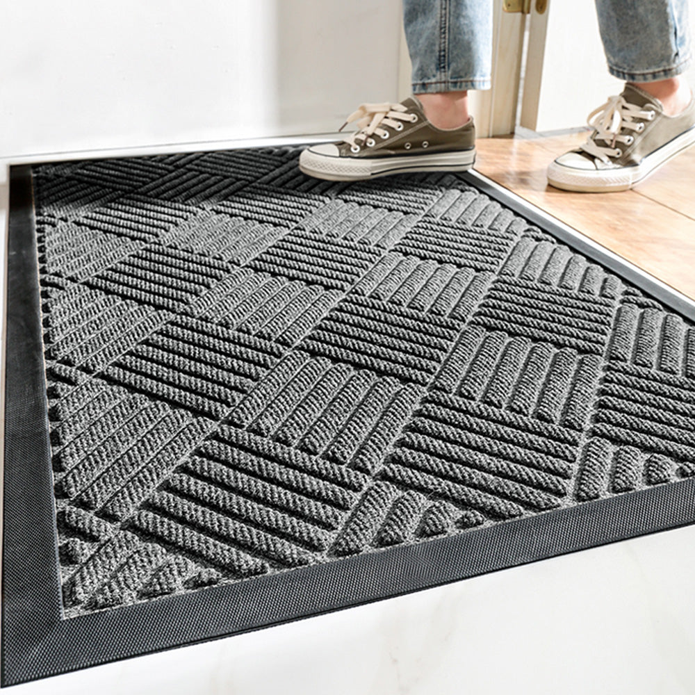 MATZEN Diamond Entrance Mat — Indoor/Outdoor, Water-Absorbent, Non-Slip