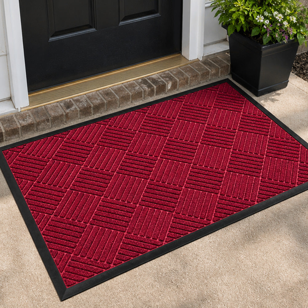 MATZEN Diamond Entrance Mat — Indoor/Outdoor, Water-Absorbent, Non-Slip