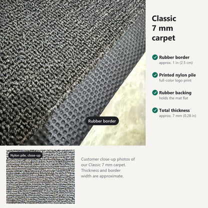 Custom Logo Mat — Classic 7 mm Carpet
