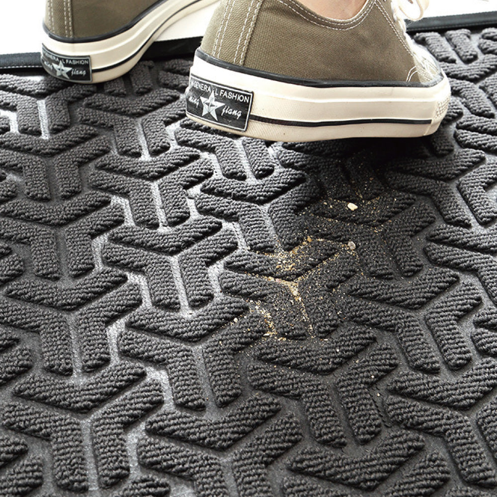 MATZEN Tetrapod Door Mat — Mud Trapping, Rubber Backed, Non-Slip