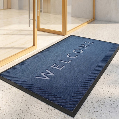 MATZEN Grid Welcome Mat — Front Door, Rubber Backed, Non-Slip