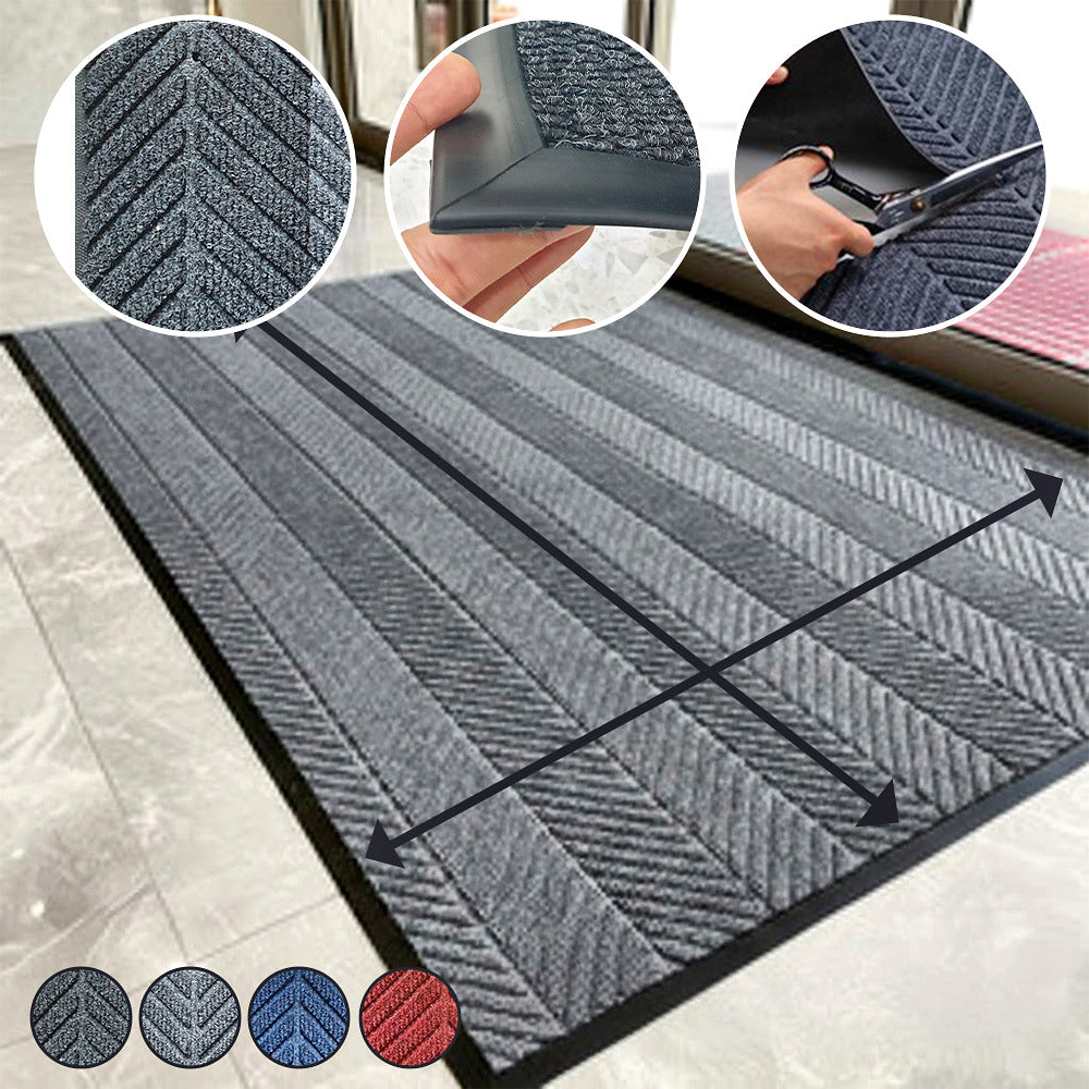 MATZEN Herringbone Scraper Mat — Custom Size, PVC Edge