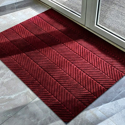 MATZEN Herringbone Scraper Mat — Custom Size, PVC Edge