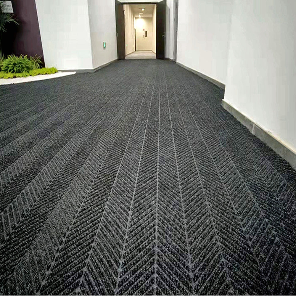 MATZEN Herringbone Scraper Mat — Custom Size, PVC Edge