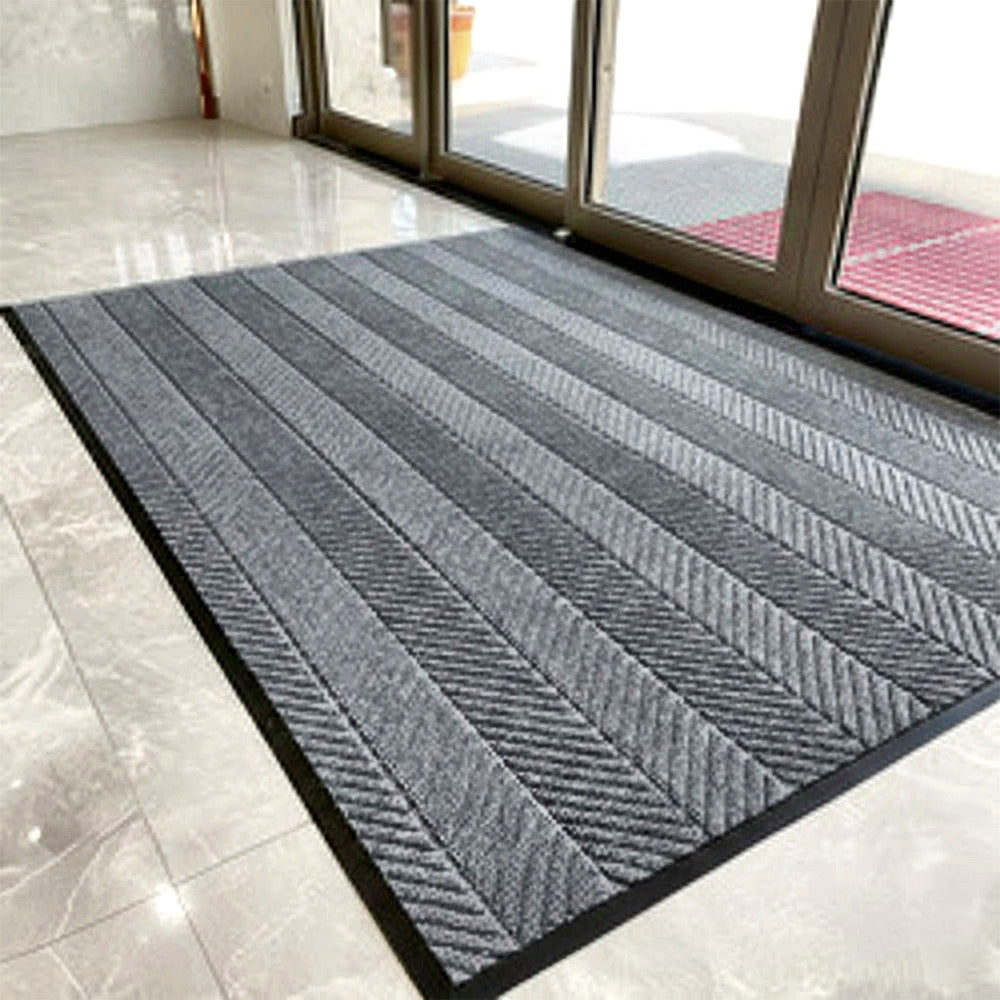MATZEN Herringbone Scraper Mat — Custom Size, PVC Edge