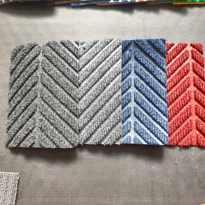 MATZEN Herringbone Scraper Mat — Custom Size, PVC Edge