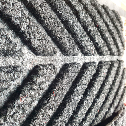 MATZEN Herringbone Scraper Mat — Custom Size, PVC Edge