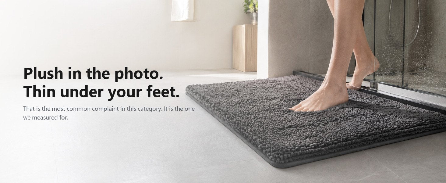 MATZEN 1.2Inch Plush Bath Mat - product detail 1