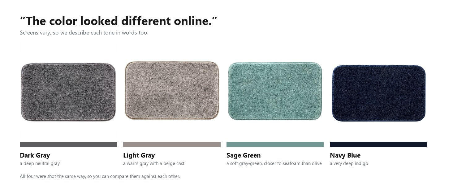 MATZEN 1.2Inch Plush Bath Mat - product detail 6