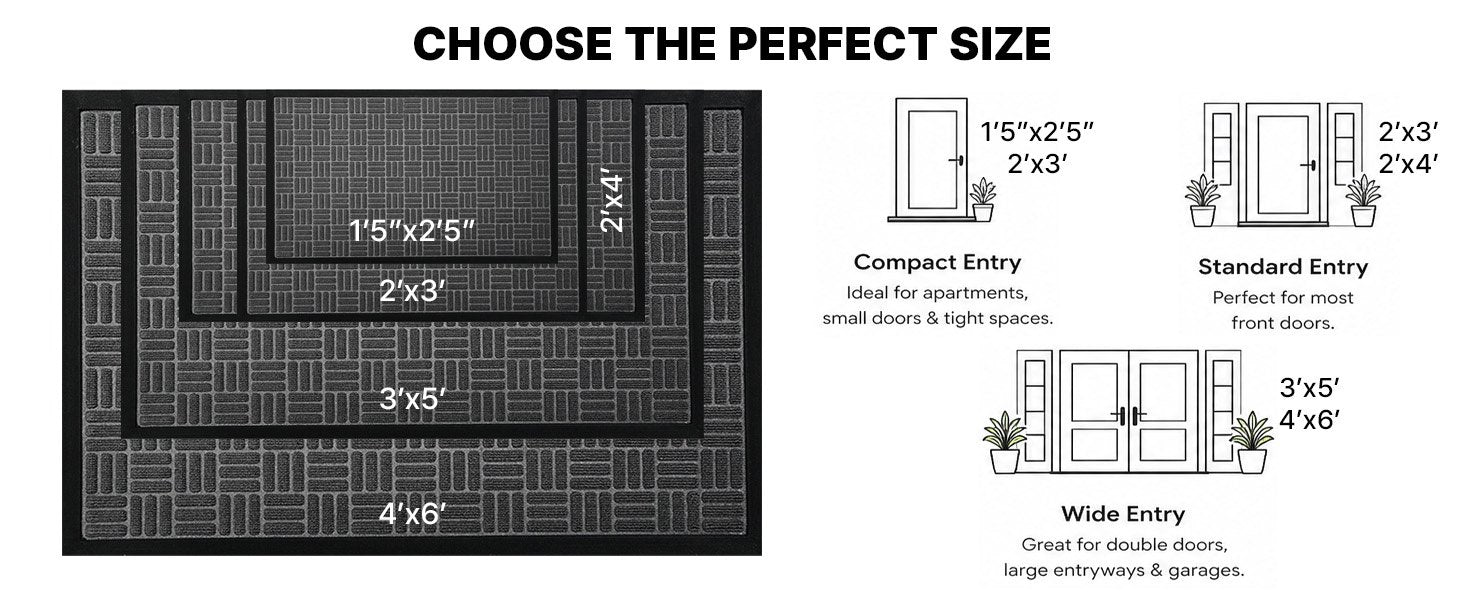 MATZEN Block Entrance Mats Indoor Outdoor - product detail 8