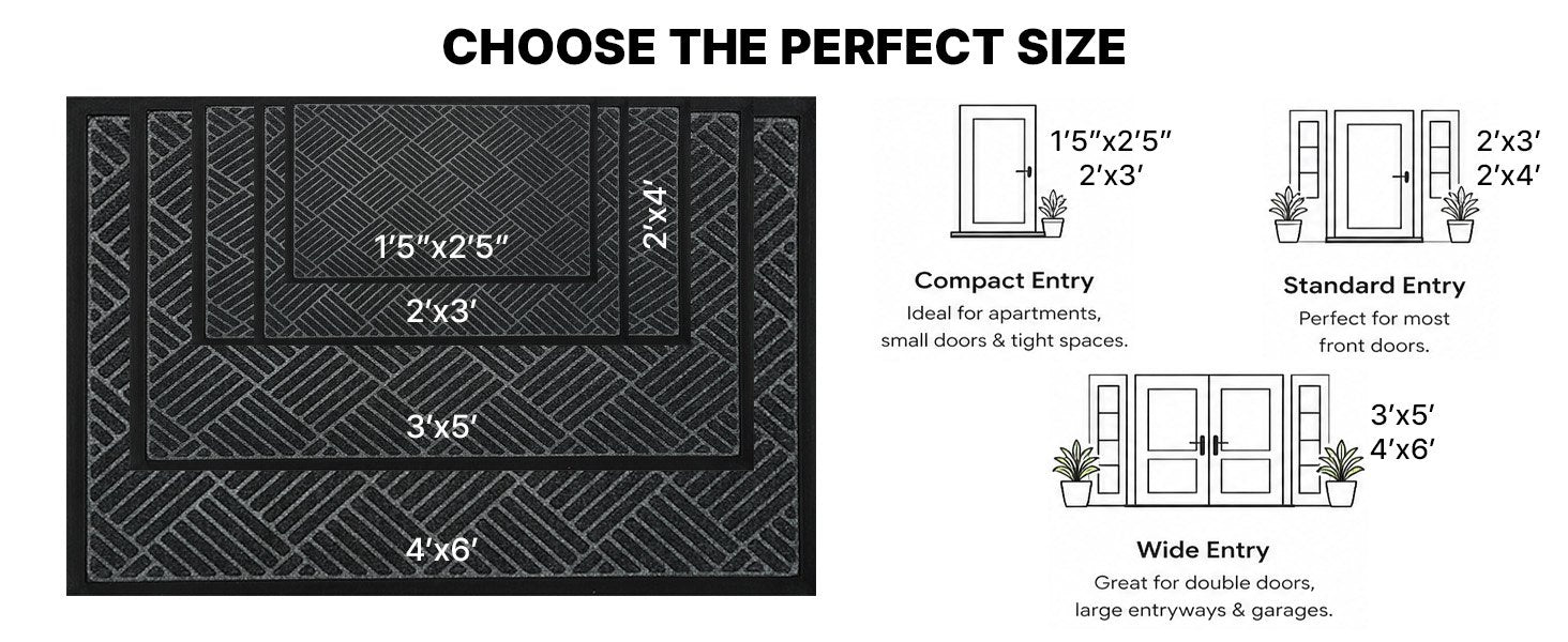 MATZEN Diamond Entrance Mats Indoor Outdoor - product detail 8