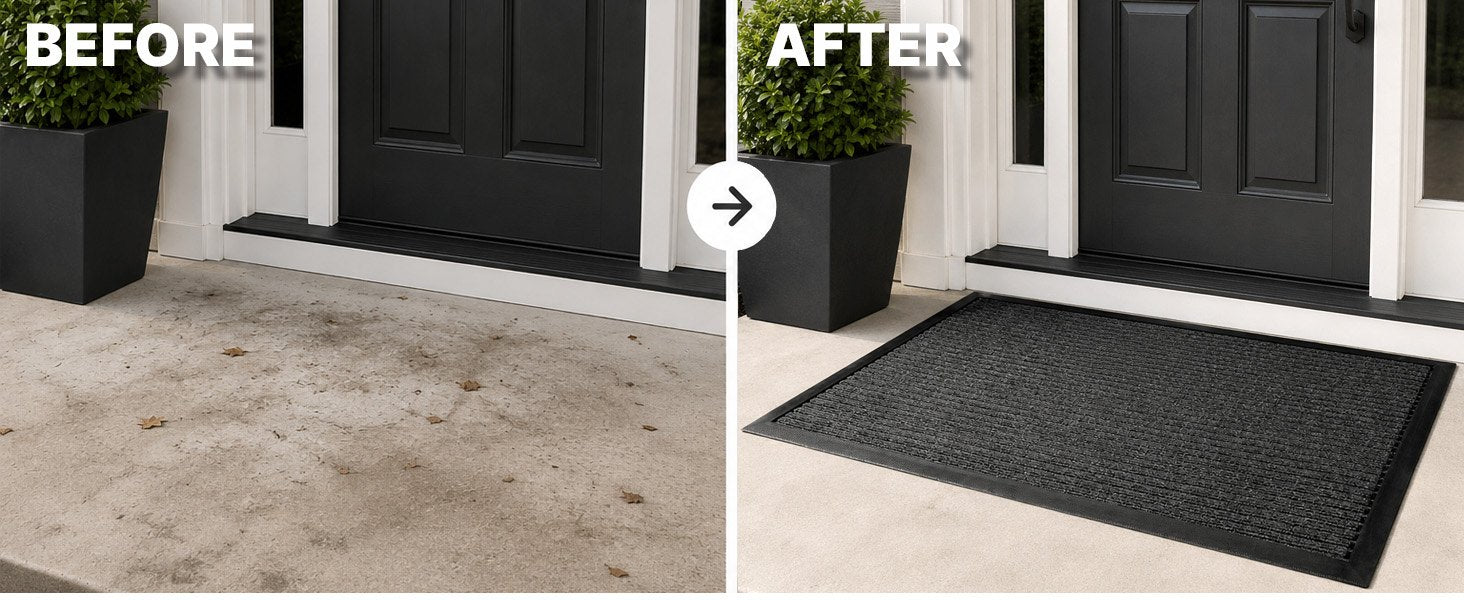 MATZEN Ribbed Front Door Mat Indoor Outdoor - product detail 1