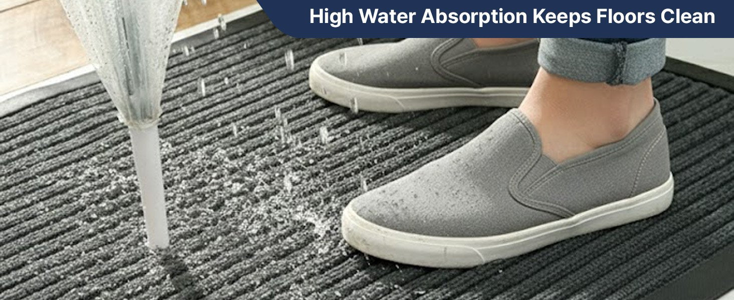 MATZEN Ribbed Front Door Mat Indoor Outdoor - product detail 3