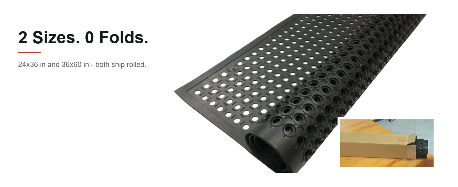 MATZEN Outdoor Rubber Drainage Floor Doormat - product detail 6