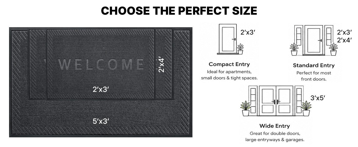 MATZEN Welcome Mats for Front Door Outdoor - product detail 8