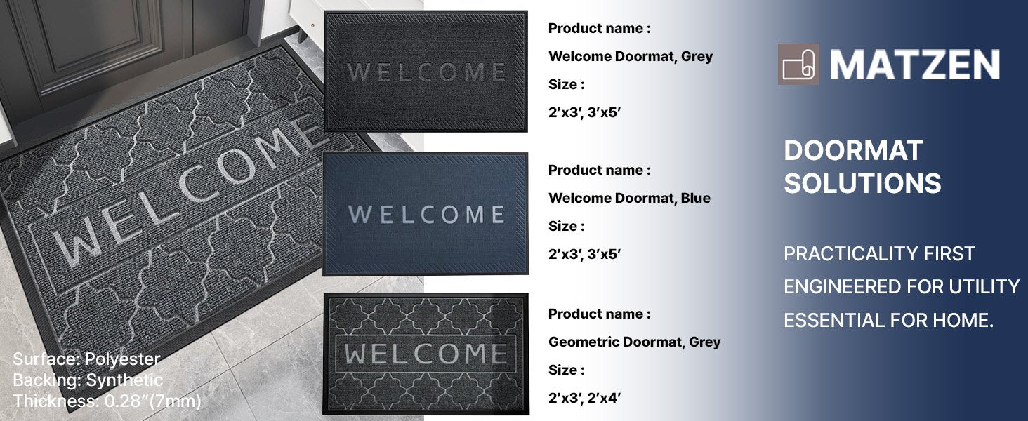 MATZEN Welcome Mats for Front Door Outdoor - product detail 9