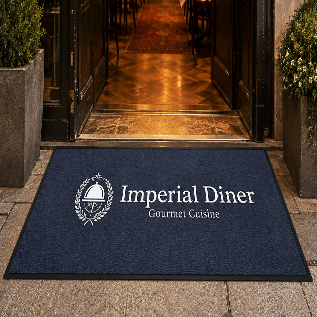 Printed Logo Entrance Mat — Custom Size