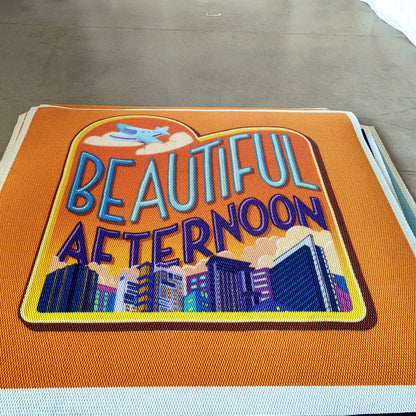 Printed Logo Entrance Mat — Custom Size