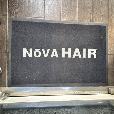 Classic 7 mm custom logo mat at a customer's entrance in Korea, customer photo