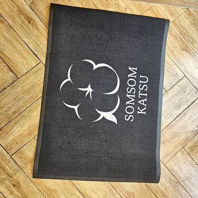 Classic 7 mm custom logo mat at a customer's entrance in Korea, customer photo