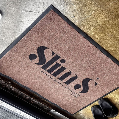 Classic 7 mm custom logo mat at a customer's entrance in Korea, customer photo