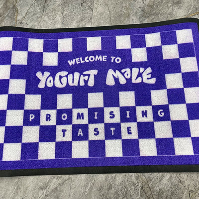 Classic 7 mm custom logo mat at a customer's entrance in Korea, customer photo