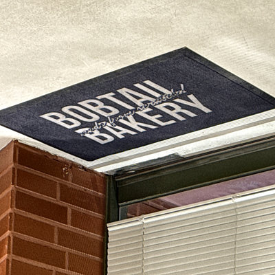 Classic 7 mm custom logo mat at a customer's entrance in Korea, customer photo