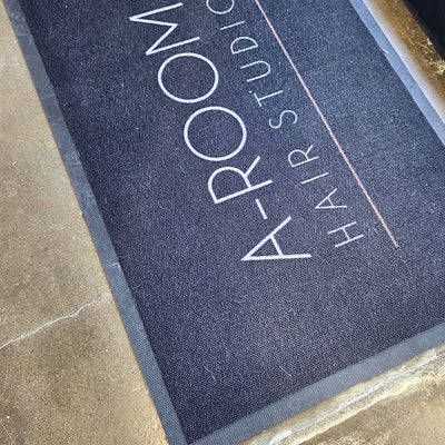 Classic 7 mm custom logo mat at a customer's entrance in Korea, customer photo