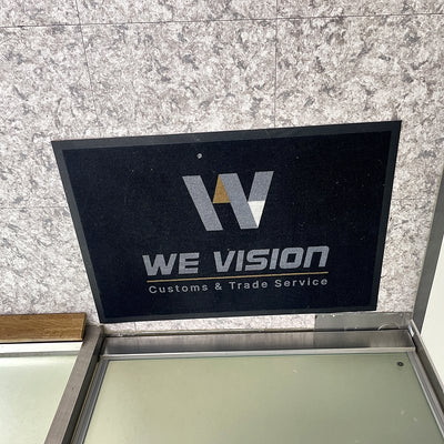 Classic 7 mm custom logo mat at a customer's entrance in Korea, customer photo