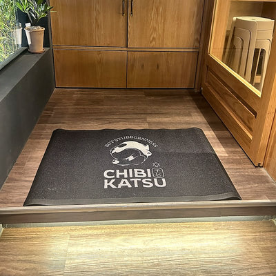 Classic 7 mm custom logo mat at a customer's entrance in Korea, customer photo