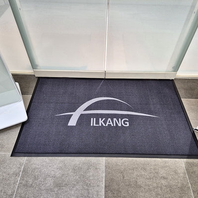 Classic 7 mm custom logo mat at a customer's entrance in Korea, customer photo