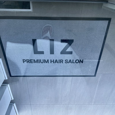 Classic 7 mm custom logo mat at a customer's entrance in Korea, customer photo
