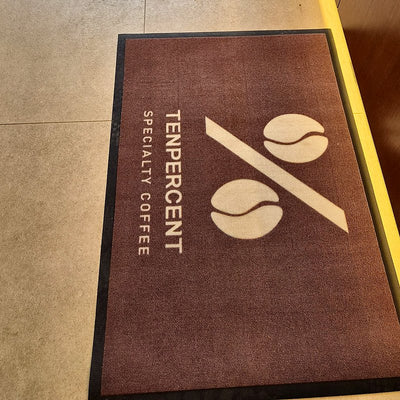 Classic 7 mm custom logo mat at a customer's entrance in Korea, customer photo