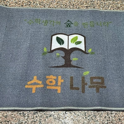 Classic 7 mm custom logo mat at a customer's entrance in Korea, customer photo