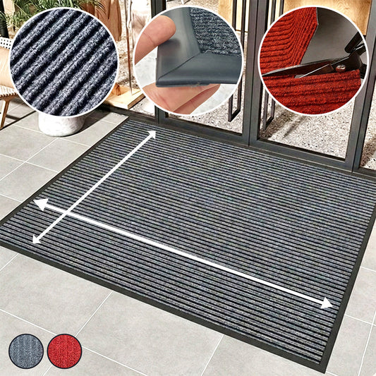 MATZEN Rib Stripe Entrance Mat — Custom Size, PVC Edge