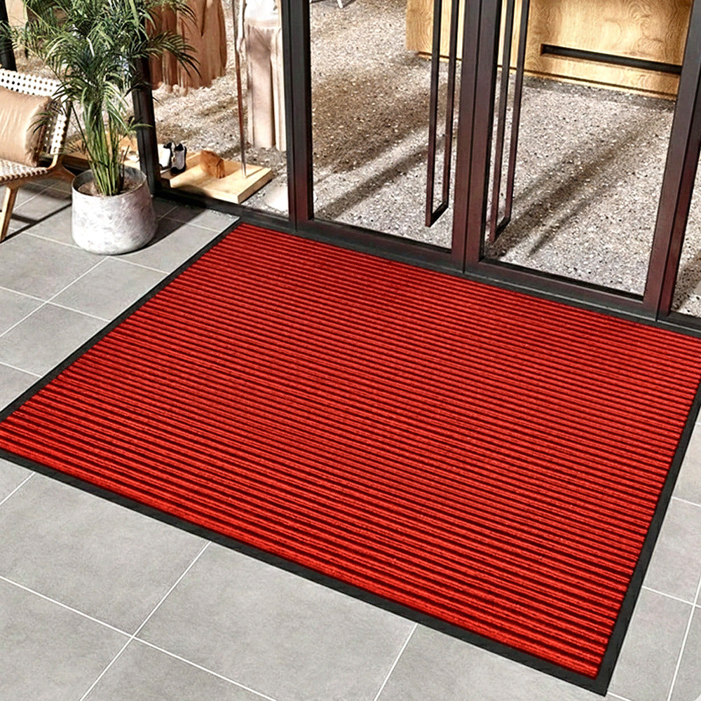 MATZEN Rib Stripe Entrance Mat — Custom Size, PVC Edge